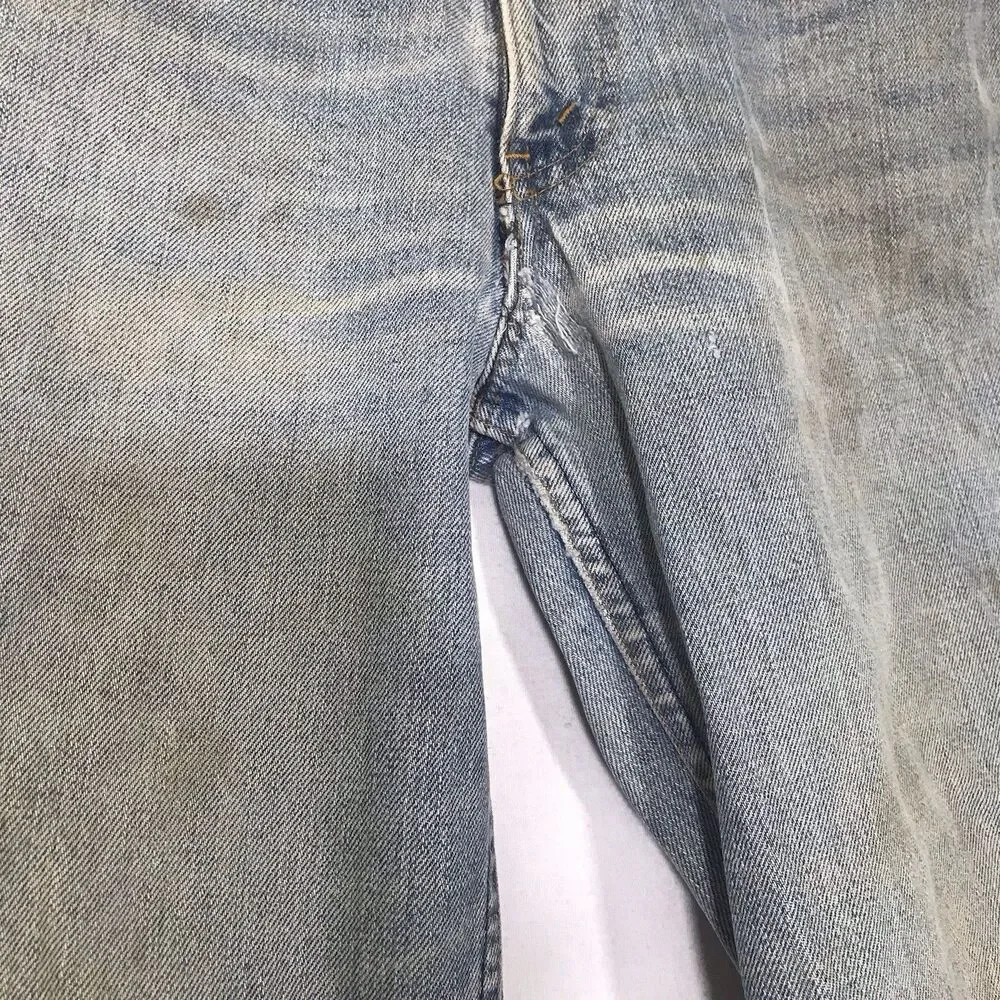 Vtg Levi's Big Bell Bottom Jeans 684-0217 Orange‎ Tab 32x33